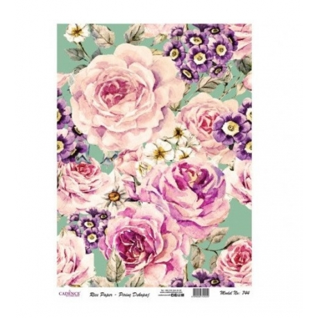 RICE DECOUPAGE PAPER MODEL 744 30 X 42CM