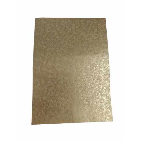 HANDMADE PAPER 250GSM 50 X 70CM - ONE SIDE COATED ROSE M53 MATT GOLD