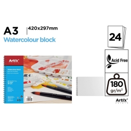 WATER COLOUR PADS 200G - 24 X 32CM 