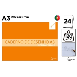 DESIGN SKETCH BOOK A3 24 PAGES 120GSM