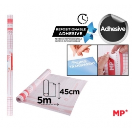 TRANSPARENT BOOK COVER ROLL 0.45 X 5M