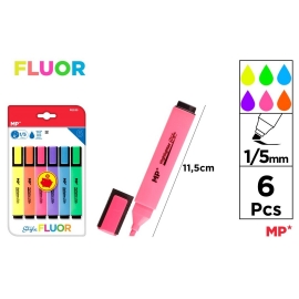 HIGHLIGHTER MARKER SET 6 PCS