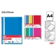 FLAT FILE PLASTIC COLOURED A4