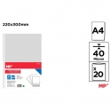 TRANSPARENT PLASTIC POCKET A4 20 PCS