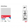 TRANSPARENT PLASTIC POCKET A4 20 PCS