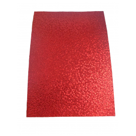 HAND MADE PAPER 250GSM - PEBBLE 18 RED - A4