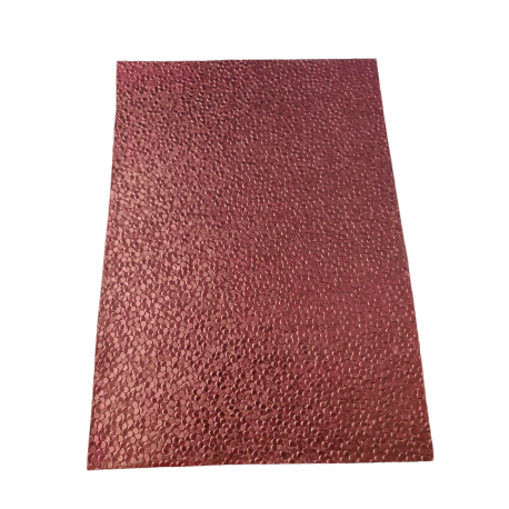 HAND MADE PAPER 250GSM - PEBBLE 01 MAROON - A4