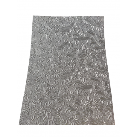 HAND MADE PAPER 250GSM - FLORALIE M81 MATT SILVER - A4
