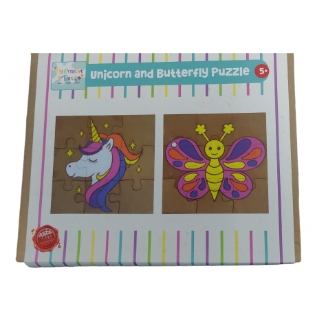 UNICORN AND BUTTERFLY PUZZLE KIT