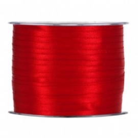 SATIN RIBBON 3MM - RED BY THE METER