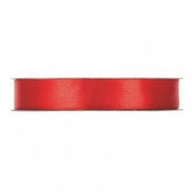 SATIN RIBBON 15MM - RED BY THE METER