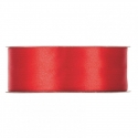 SATIN RIBBON 25MM - RED BY THE METER