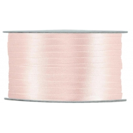 SATIN RIBBON 3MM - RED BY THE METER