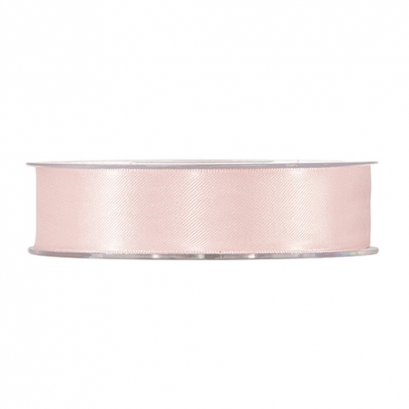 SATIN RIBBON 25MM - LIGHT PINK BY THE METER