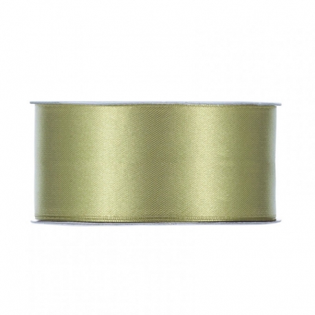 SATIN RIBBON 40MM - SAGE BY THE METER