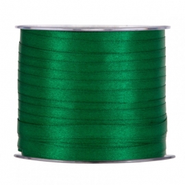 SATIN RIBBON 6MM - DARK GREEN BY THE METER