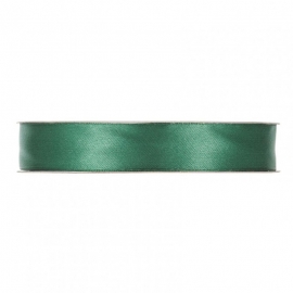 SATIN RIBBON 15MM - DARK GREEN BY THE METER