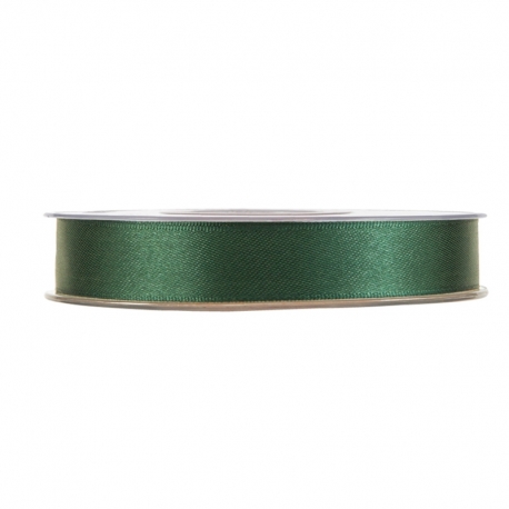 SATIN RIBBON 15MM - EMPIRE GREEN BY THE METER