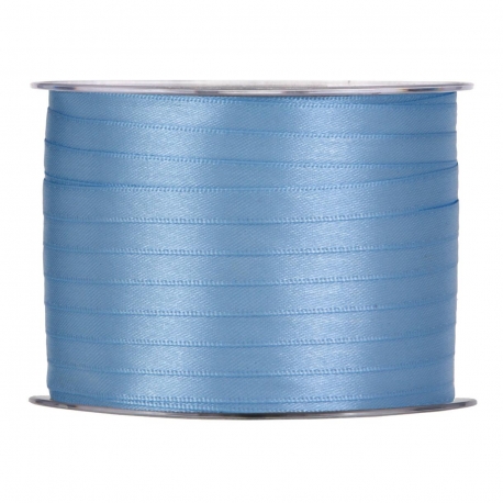 SATIN RIBBON 3MM - LIGHT BLUE BY THE METER