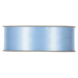 SATIN RIBBON 25MM - LIGHT BLUE BY THE METER