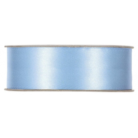SATIN RIBBON 25MM - LIGHT BLUE BY THE METER
