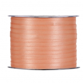 SATIN RIBBON 3MM - PEACH BY THE METER