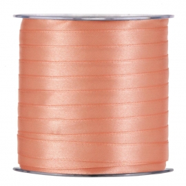 SATIN RIBBON 10MM - PEACH BY THE METER
