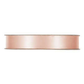 SATIN RIBBON 15MM - PEACH BY THE METER
