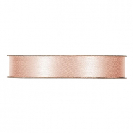 SATIN RIBBON 15MM - PEACH BY THE METER