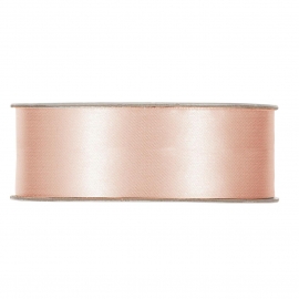 SATIN RIBBON 25MM - PEACH BY THE METER