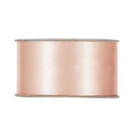 SATIN RIBBON 40MM - PEACH BY THE METER