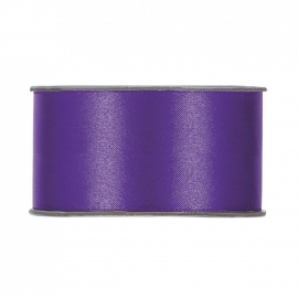 SATIN RIBBON 40MM - VIOLET BY THE METER