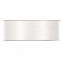 SATIN RIBBON 25MM - LIGHT CREAM BY THE METER