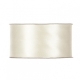 SATIN RIBBON 40MM - LIGHT CREAM BY THE METER