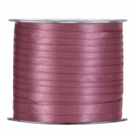 SATIN RIBBON 6MM - DARK PINK BY THE METER