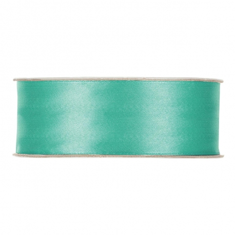 SATIN RIBBON 25MM - LIGHT TIFFANY BY THE METER