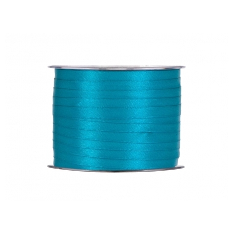 SATIN RIBBON 3MM - TURQUOISE BY THE METER