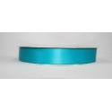 SATIN RIBBON 15MM - TURQUOISE BY THE METER