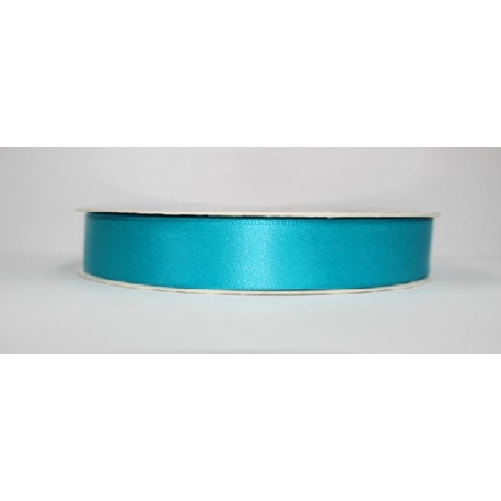 SATIN RIBBON 15MM - TURQUOISE BY THE METER