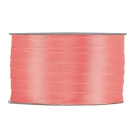 SATIN RIBBON 3MM - RED BY THE METER