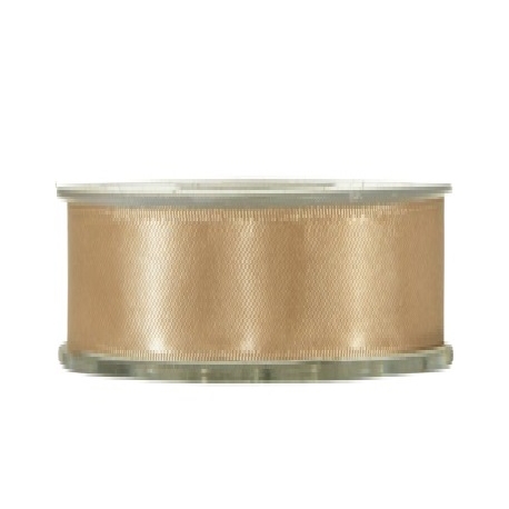 SATIN RIBBON 40MM - BEIGE BY THE METER