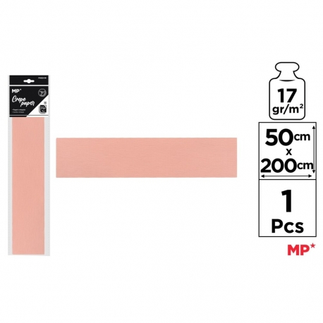 CREPE PAPER 250 X 50CM - WHITE