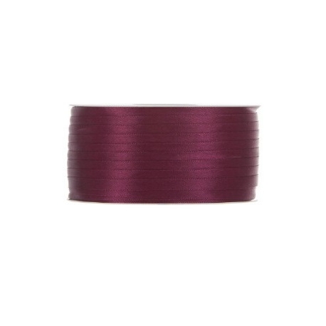 SATIN RIBBON 3MM - RED BY THE METER