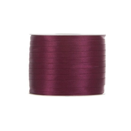 SATIN RIBBON 3MM - RED BY THE METER