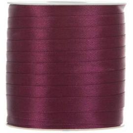 SATIN RIBBON 3MM - RED BY THE METER