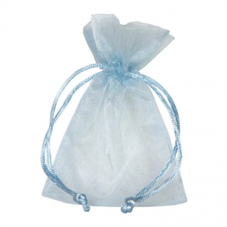 MINT GREEN ORGANZA BAGS - 8X10CM - PACK OF 6