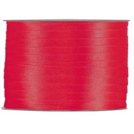 SATIN RIBBON 3MM - RED BY THE METER