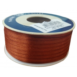 SATIN RIBBON 3MM - RED BY THE METER