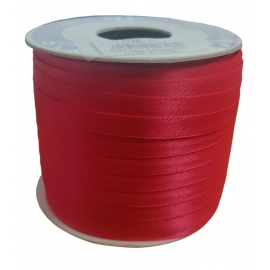 SATIN RIBBON 6MM - PARADISE PINK BY THE METER