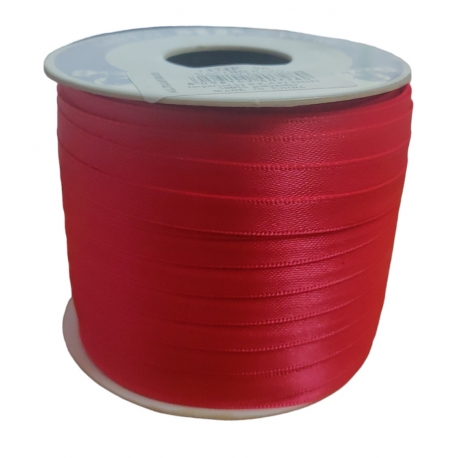 SATIN RIBBON 6MM - PARADISE PINK BY THE METER